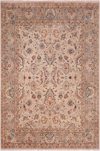 handmade Traditional Veg Dye Lt. Gray Lt. Gray Hand Knotted RECTANGLE 100% WOOL area rug 8'X10'