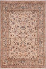 handmade Traditional Veg Dye Lt. Gray Lt. Gray Hand Knotted RECTANGLE 100% WOOL area rug 8'X10'