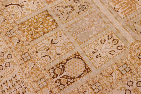 handmade Transitional Design Tan Brown Hand Knotted RECTANGLE 100% WOOL area rug 8' x 10'