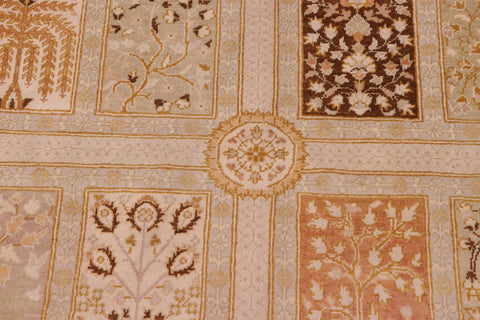 handmade Transitional Design Tan Brown Hand Knotted RECTANGLE 100% WOOL area rug 8' x 10'