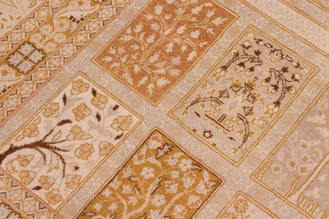 handmade Transitional Design Tan Brown Hand Knotted RECTANGLE 100% WOOL area rug 8' x 10'
