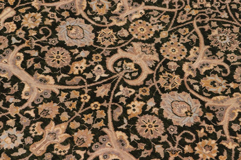 handmade Traditional Design Drk.green Lt. Gray Hand Knotted RECTANGLE 100% WOOL area rug 8'X10'