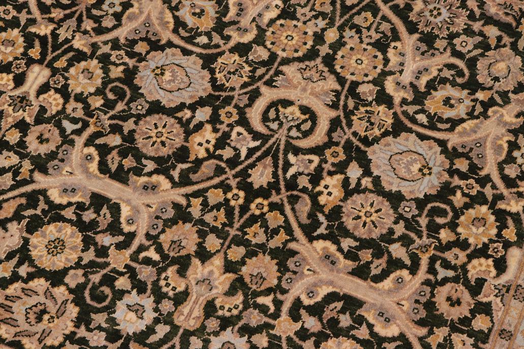 handmade Traditional Design Drk.green Lt. Gray Hand Knotted RECTANGLE 100% WOOL area rug 8'X10'