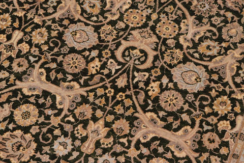 handmade Traditional Design Drk.green Lt. Gray Hand Knotted RECTANGLE 100% WOOL area rug 8'X10'