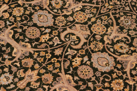 handmade Traditional Design Drk.green Lt. Gray Hand Knotted RECTANGLE 100% WOOL area rug 8' x 10'