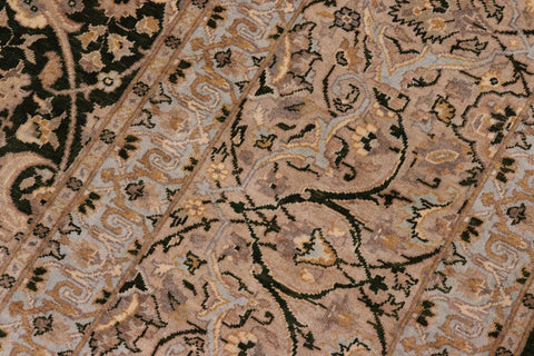 handmade Traditional Design Drk.green Lt. Gray Hand Knotted RECTANGLE 100% WOOL area rug 8'X10'