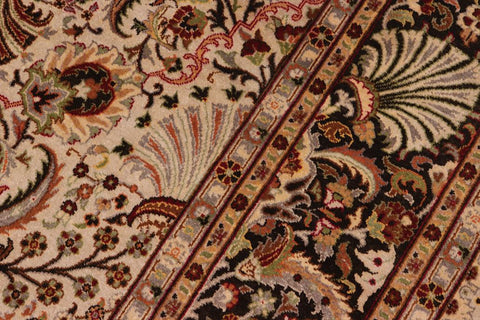 handmade Traditional Veg Dye Lt. Gray Dark Brown Hand Knotted RECTANGLE 100% WOOL area rug 8'X10'