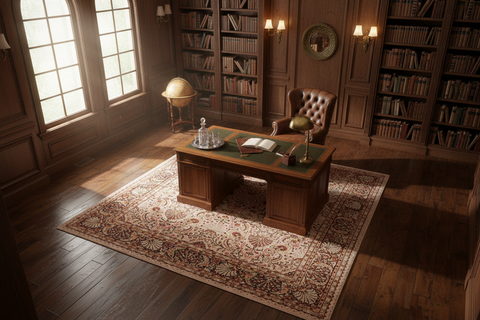 Turkish Knotted Istanbul Annis Gray/Dark Brown Wool Rug - 8'1''X10'1''