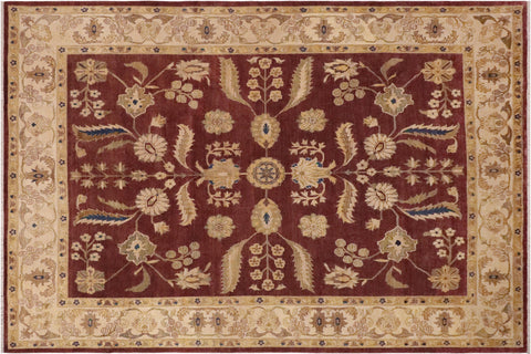 handmade Traditional Kafkaz Sienna Tan Hand Knotted RECTANGLE 100% WOOL area rug 9x11