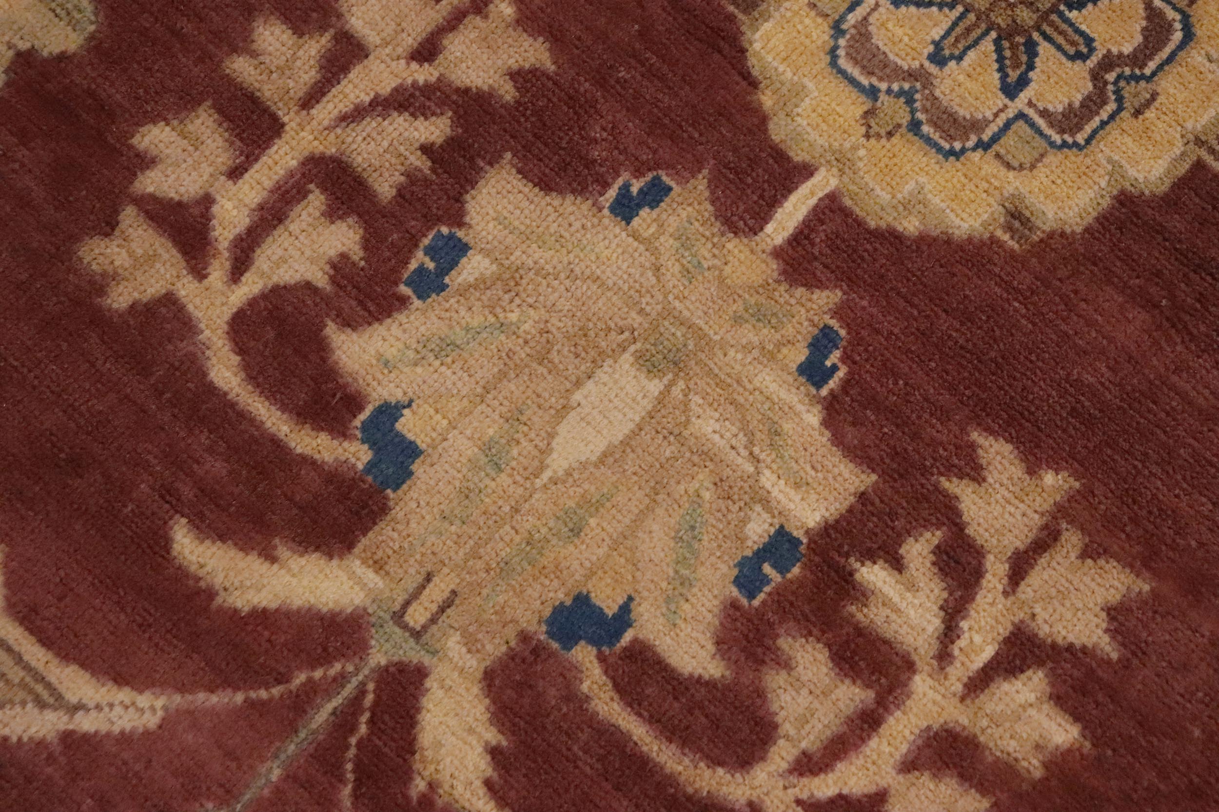 handmade Traditional Kafkaz Sienna Tan Hand Knotted RECTANGLE 100% WOOL area rug 9x11