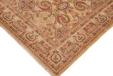 handmade Transitional Kafkaz Beige Pink Hand Knotted RECTANGLE 100% WOOL area rug 9 x 13