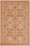 handmade Transitional Kafkaz Beige Pink Hand Knotted RECTANGLE 100% WOOL area rug 9 x 13