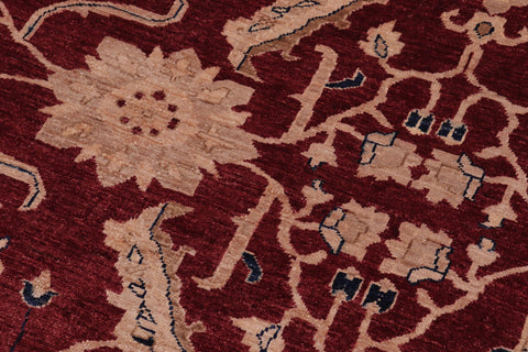 handmade Traditional Kafkaz Red Blue Hand Knotted RECTANGLE 100% WOOL area rug 9x12