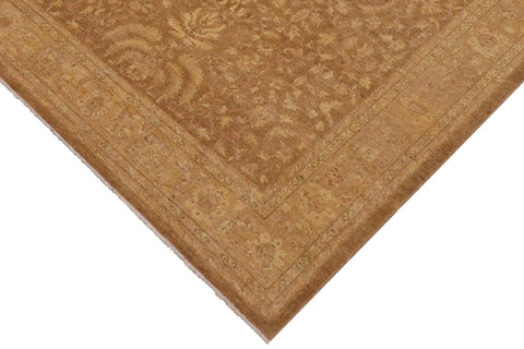 handmade Traditional Kafkaz Gold Tan Hand Knotted RECTANGLE 100% WOOL area rug 10x12