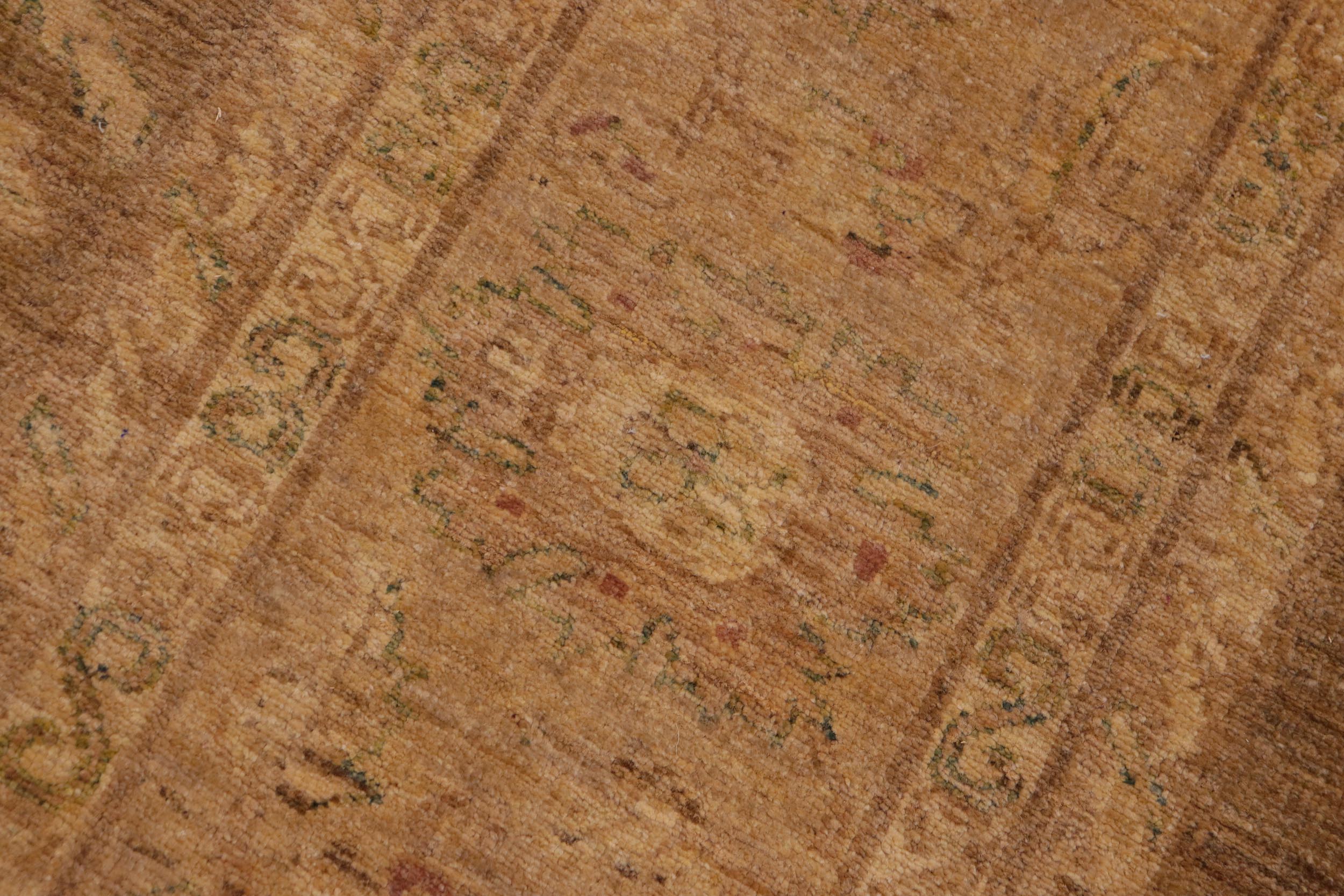 handmade Traditional Kafkaz Gold Tan Hand Knotted RECTANGLE 100% WOOL area rug 10x12