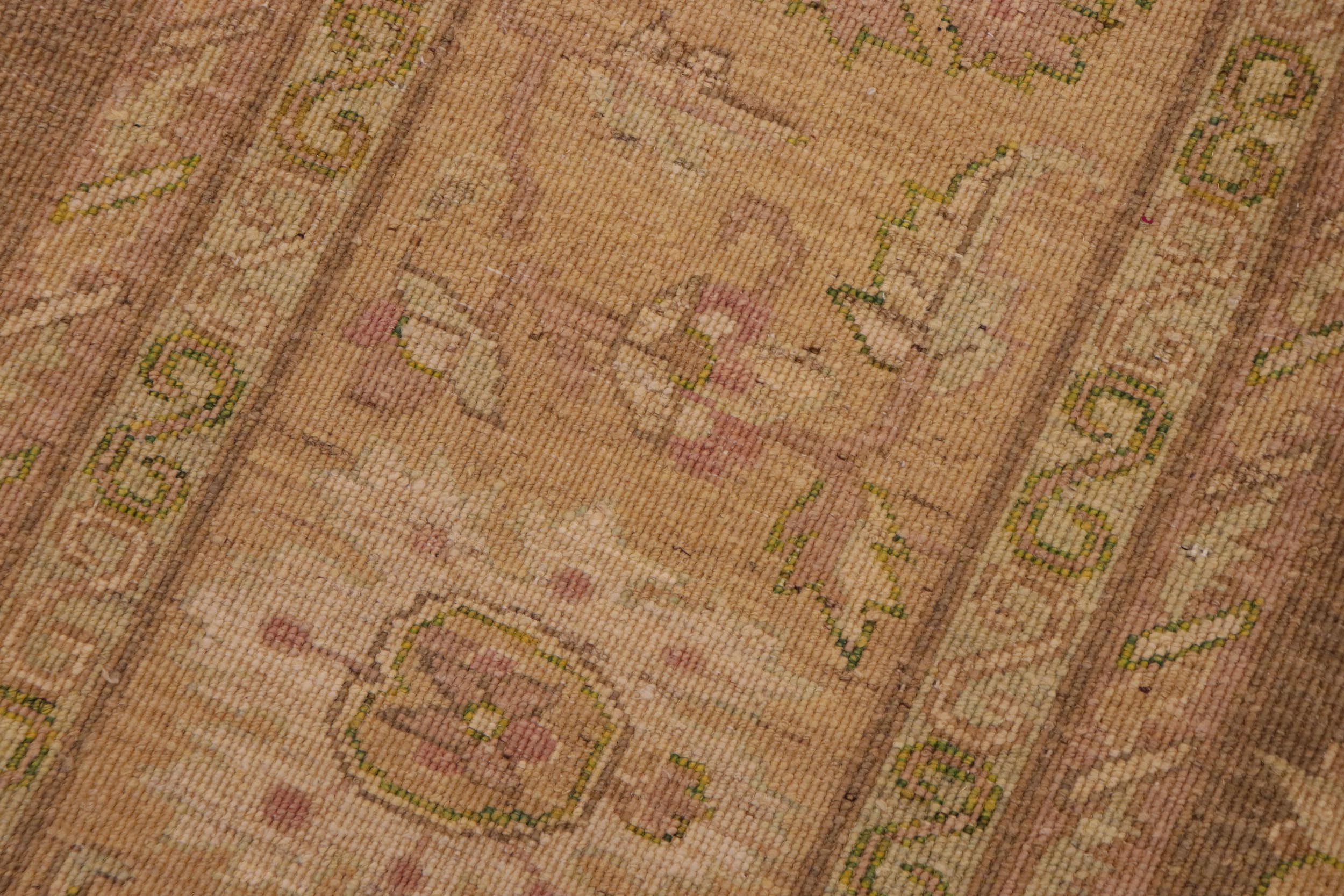 handmade Traditional Kafkaz Gold Tan Hand Knotted RECTANGLE 100% WOOL area rug 10x12