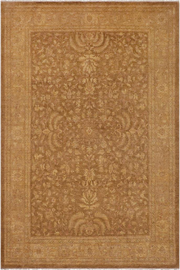 handmade Traditional Kafkaz Gold Tan Hand Knotted RECTANGLE 100% WOOL area rug 10X12