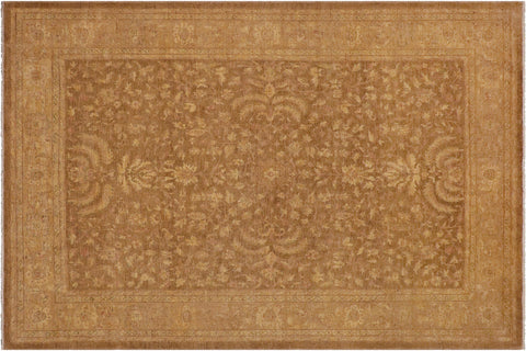 handmade Traditional Kafkaz Gold Tan Hand Knotted RECTANGLE 100% WOOL area rug 10x12