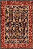 handmade Traditional Kafkaz Blue Red Hand Knotted RECTANGLE 100% WOOL area rug 9 x 12