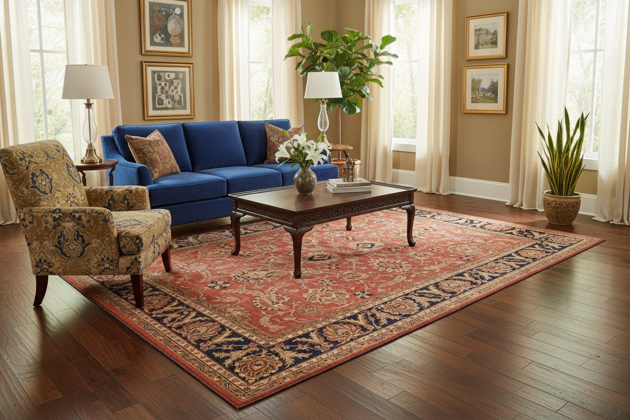 handmade Traditional Kafkaz Peach Blue Hand Knotted RECTANGLE 100% WOOL area rug 9x11