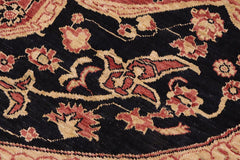 handmade Traditional Kafkaz Rust Blue Hand Knotted RECTANGLE 100% WOOL area rug 9X12