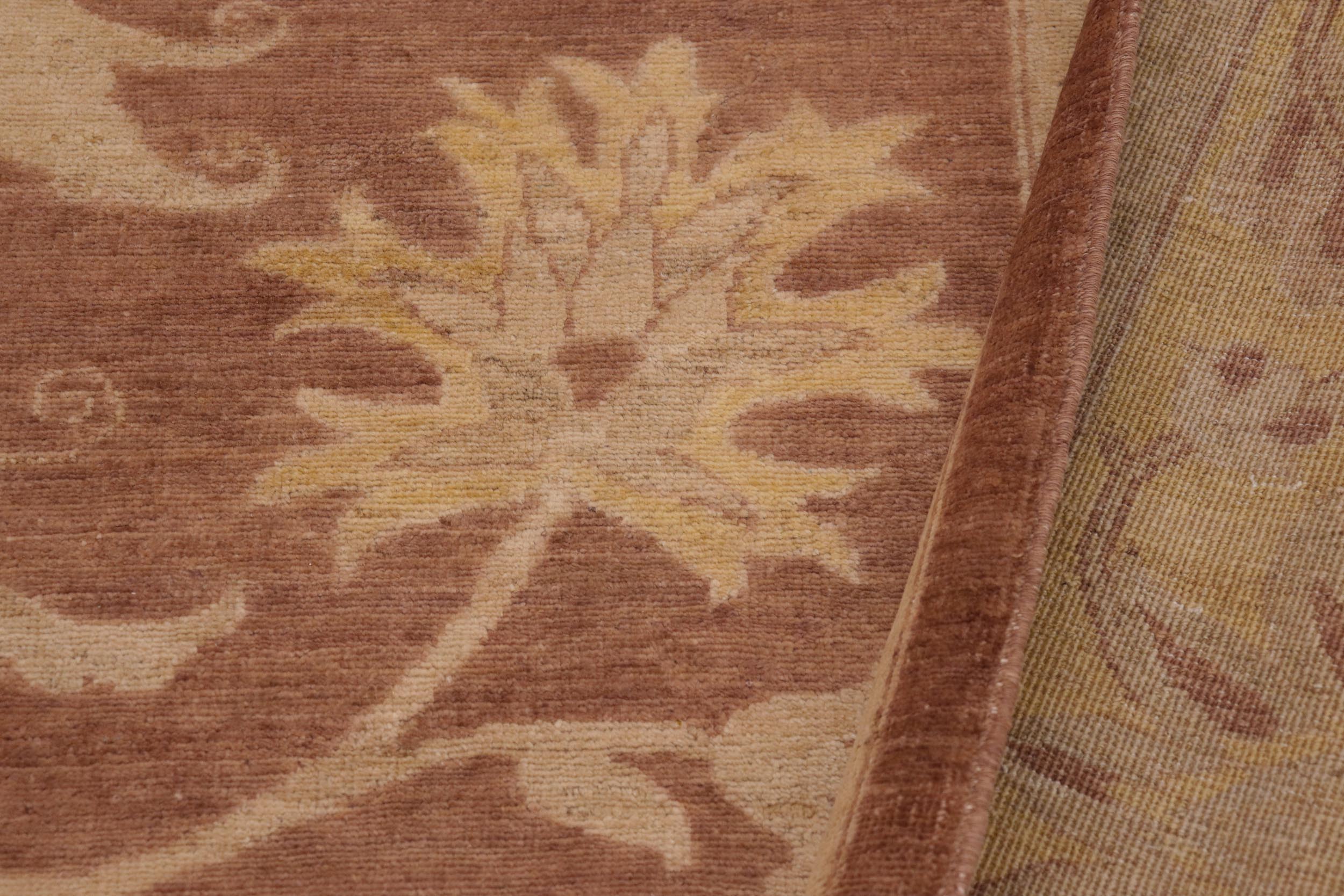 handmade Traditional Kafkaz Lt. Brown Gold Hand Knotted RECTANGLE 100% WOOL area rug 9x12