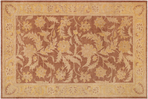 handmade Traditional Kafkaz Lt. Brown Gold Hand Knotted RECTANGLE 100% WOOL area rug 9x12