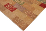 handmade Modern Gabbeh Beige Tan Hand Knotted RECTANGLE 100% WOOL area rug 9  x 12 