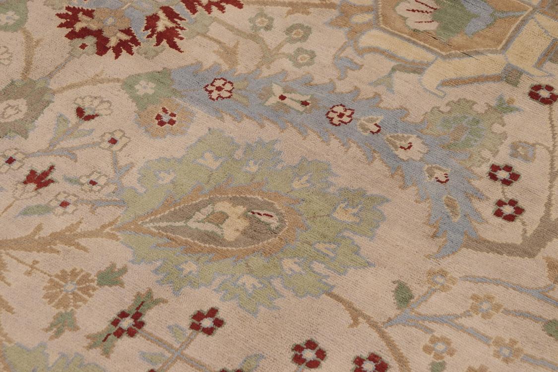 handmade Traditional Kafkaz Beige Rust Hand Knotted RECTANGLE 100% WOOL area rug 9x12