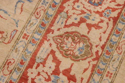 handmade Traditional Kafkaz Tan Rust Hand Knotted RECTANGLE 100% WOOL area rug 9x12