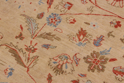 handmade Traditional Kafkaz Tan Rust Hand Knotted RECTANGLE 100% WOOL area rug 9x12