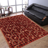 handmade Transitional Kafkaz Red Tan Hand Knotted RECTANGLE 100% WOOL area rug 9 x 12