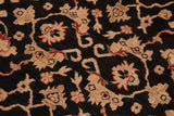 handmade Traditional Kafkaz Black Rust Hand Knotted RECTANGLE 100% WOOL area rug 9 x 12