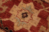 handmade Traditional Kafkaz Black Rust Hand Knotted RECTANGLE 100% WOOL area rug 9 x 12