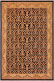 handmade Transitional Kafkaz Brown Tan Hand Knotted RECTANGLE 100% WOOL area rug 9 x 12