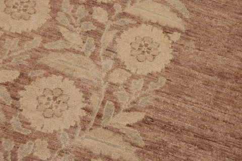 handmade Transitional Kafkaz Nude Tan Hand Knotted RECTANGLE 100% WOOL area rug 9' x 12'