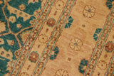 handmade Transitional Kafkaz Lt. Green Nude Hand Knotted RECTANGLE 100% WOOL area rug 9 x 12