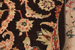 handmade Traditional Kafkaz Brown Tan Hand Knotted RECTANGLE 100% WOOL area rug 9X12