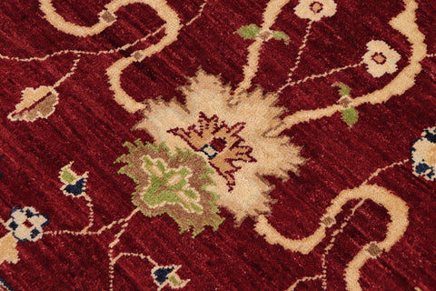handmade Traditional Kafkaz Red Blue Hand Knotted RECTANGLE 100% WOOL area rug 9x12