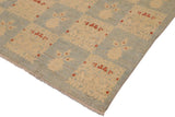 handmade Transitional Kafkaz Lt. Blue Beige Hand Knotted RECTANGLE 100% WOOL area rug 9 x 12