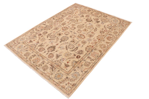 handmade Traditional Kafkaz Beige Tan Hand Knotted RECTANGLE 100% WOOL area rug 9x12