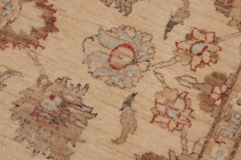 handmade Traditional Kafkaz Beige Tan Hand Knotted RECTANGLE 100% WOOL area rug 9x12