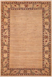 Bohemian Gabbeh Reatha Beige/Rust Wool Rug - 5'11'' x 9'0''