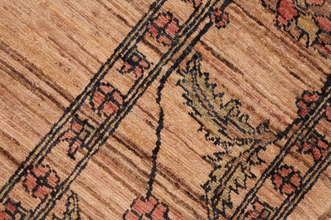 handmade Modern Gabbeh Beige Rust Hand Knotted RECTANGLE 100% WOOL area rug 6' x 8'