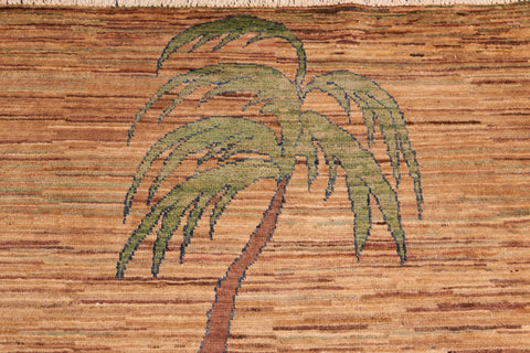 handmade Modern Gabbeh Blue Green Hand Knotted RECTANGLE 100% WOOL area rug 6' x 9'