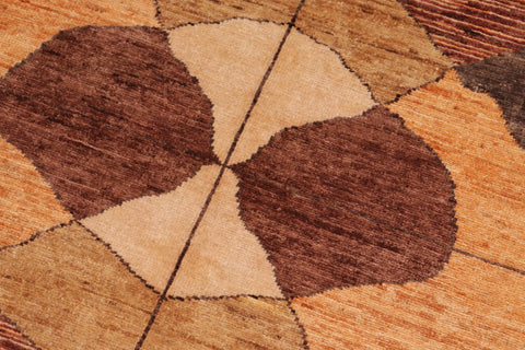 handmade Modern Gabbeh Rust Brown Hand Knotted RECTANGLE 100% WOOL area rug 7' x 10'