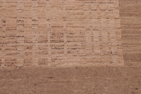 handmade Modern Gabbeh Tan Multi Hand Knotted RECTANGLE 100% WOOL area rug 6' x 9'