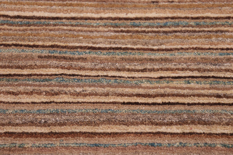 handmade Modern Gabbeh Beige Rust Hand Knotted RECTANGLE 100% WOOL area rug 6' x 9'