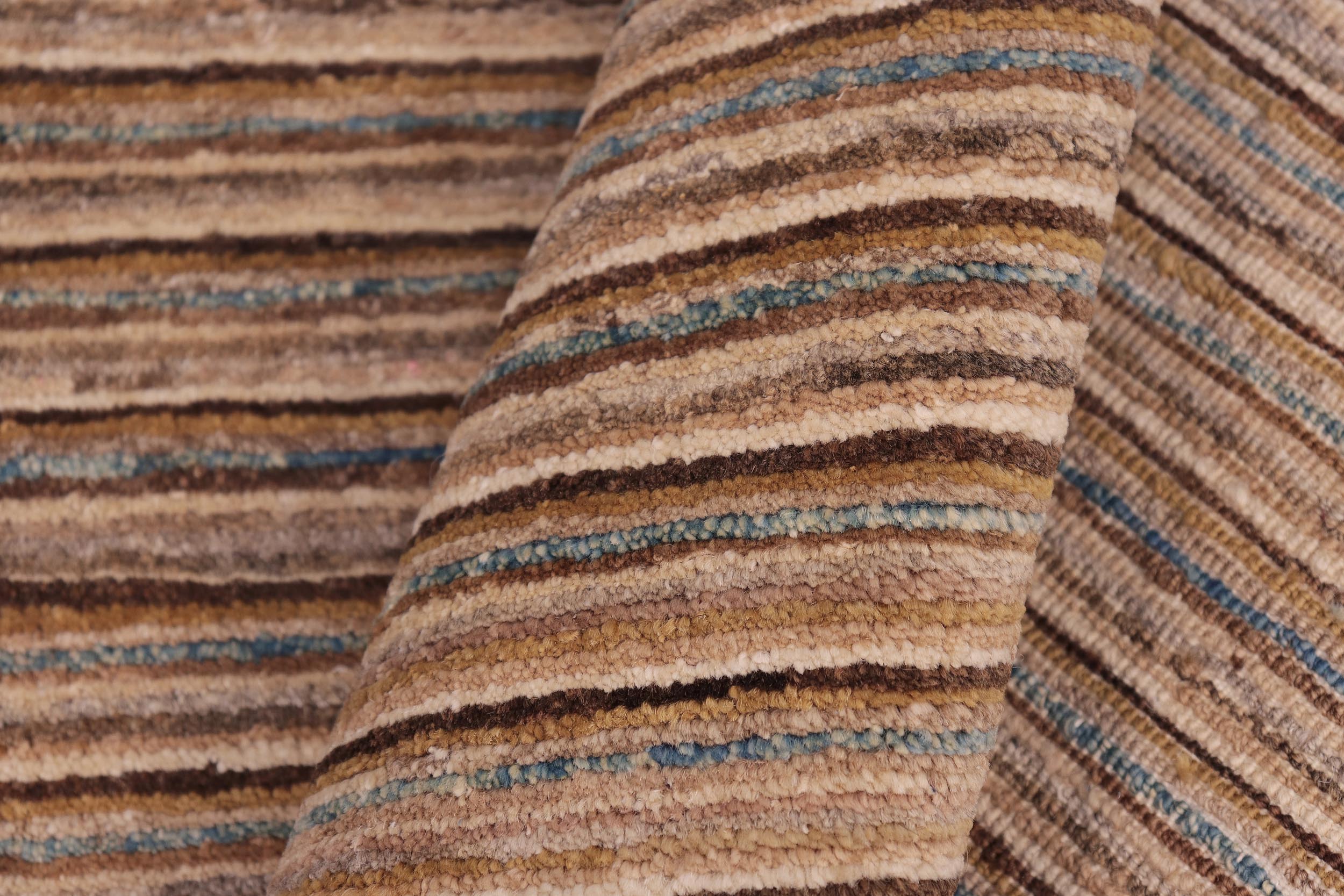 handmade Modern Gabbeh Beige Rust Hand Knotted RECTANGLE 100% WOOL area rug 6' x 9'