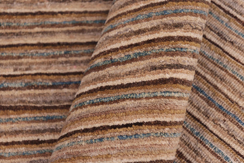 handmade Modern Gabbeh Beige Rust Hand Knotted RECTANGLE 100% WOOL area rug 6' x 9'